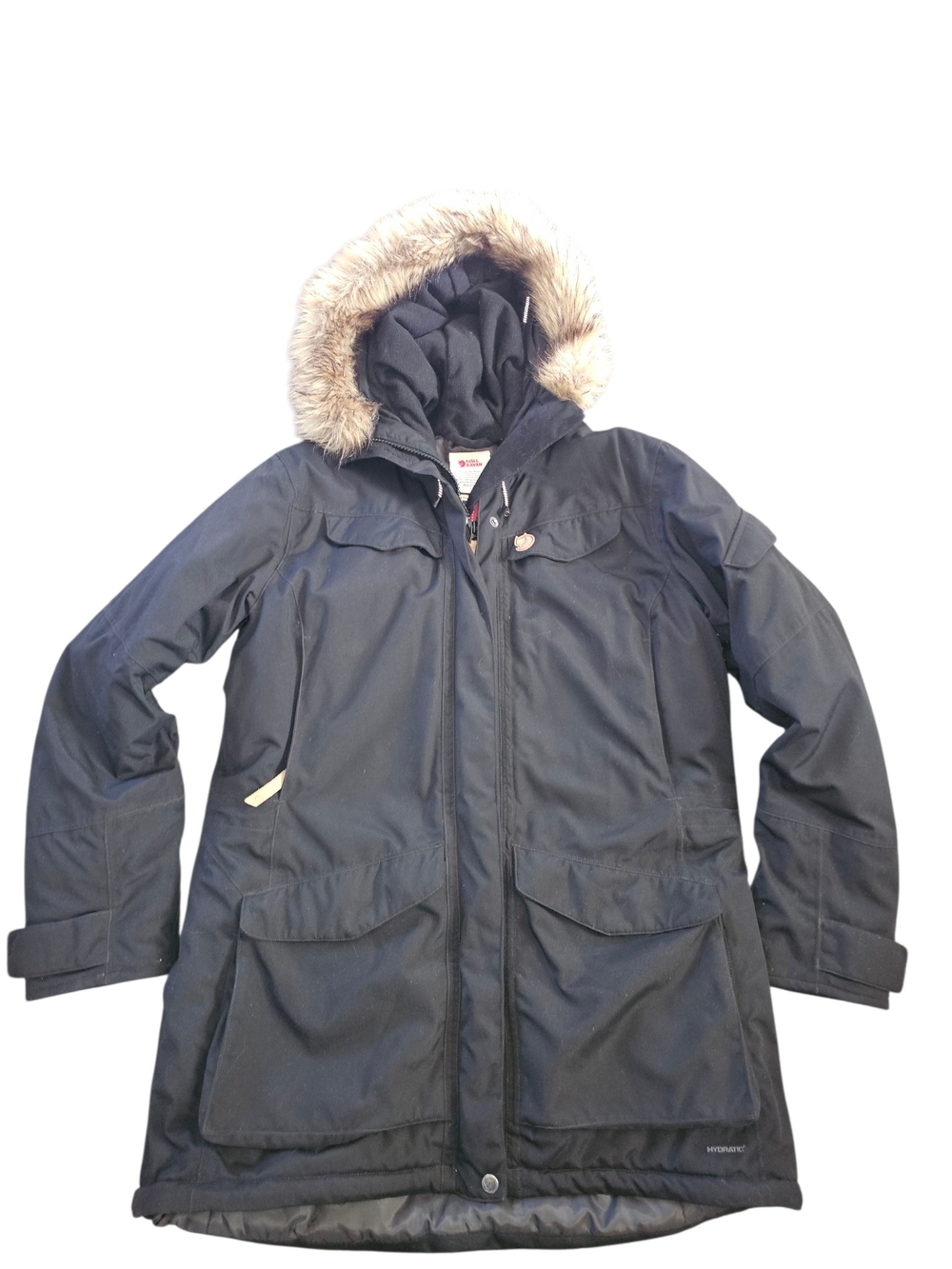 Fjallraven NUUK Parka L womens Jacket coat winter Faux fur trim